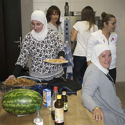 Kochprojekt mit syrischen Frauen